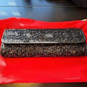 Black Special Occasion/Holidays Sequin Clutch
